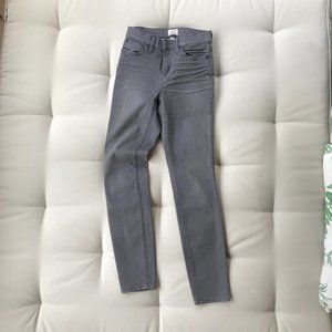 J. Crew High Rise Skinny Jean (Grey) Women's